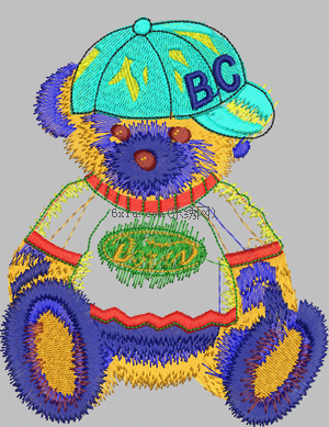 Cartoon Bear embroidery pattern album
