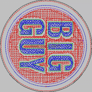 Emblem logo towel embroidery embroidery pattern album