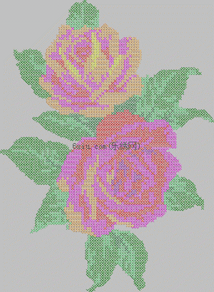 Cross-stitch Beautiful Flowers embroidery pattern album