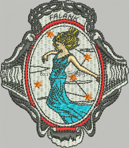 badge logo mermaid horoscope