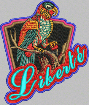 Bird logo embroidery pattern album
