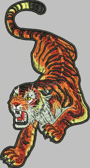 Tiger embroidery pattern album
