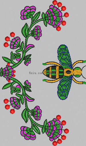 honeybee embroidery pattern album