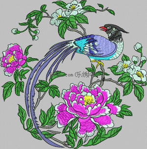 Beautiful flowers and birds embroidery pattern album