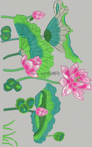 Beautiful Lotus embroidery pattern album