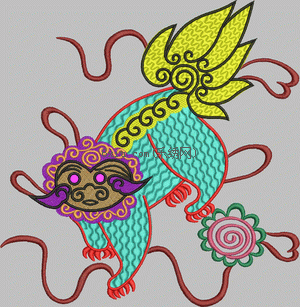 Kylin Dragon embroidery pattern album