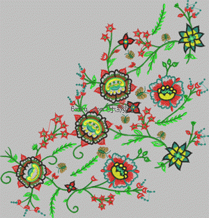 Beautiful flower embroidery pattern album