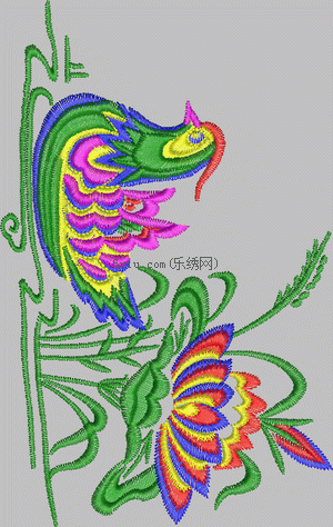 Lotus Mandarin Duck embroidery pattern album