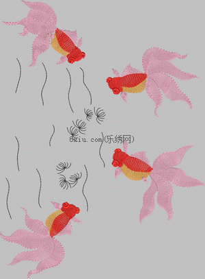 Goldfish embroidery pattern album