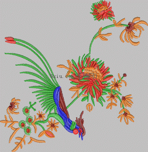 Bird beauty embroidery pattern album