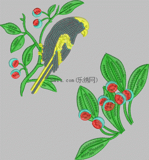 Bird beads embroidery pattern album