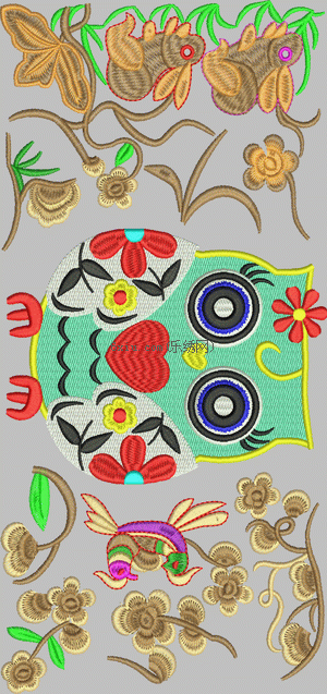 Ethnic Bamboo Beautiful Flowers embroidery pattern album