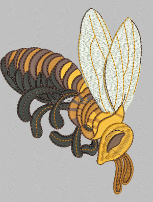 Honeybee Bumblebee embroidery pattern album