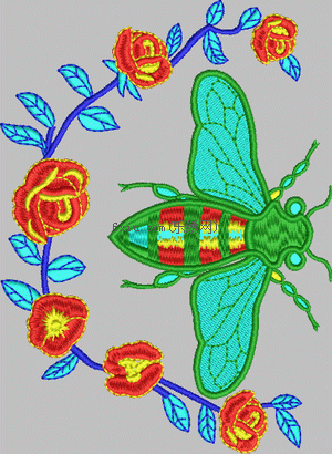 Honeybee Bumblebee embroidery pattern album
