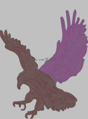 Sequins Eagle embroidery pattern album