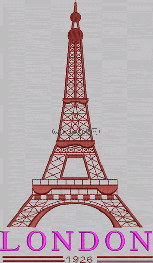 Eiffel tower embroidery pattern album