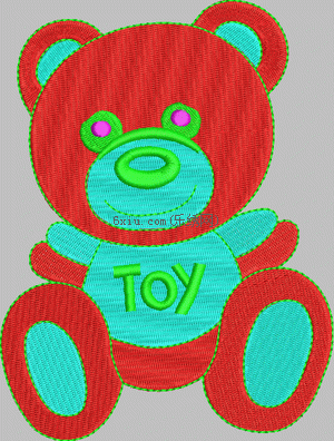 Little bear embroidery pattern album