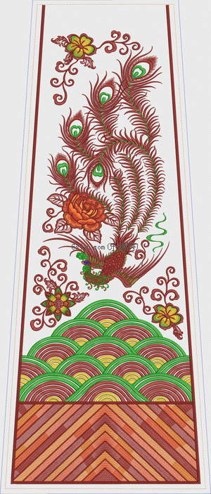 Bride Dress Phoenix with Chinese Style embroidery pattern album