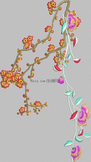Chinese Plum Blossom embroidery pattern album