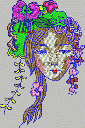 Beauty embroidery pattern album