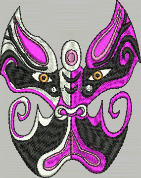 Mask embroidery pattern album