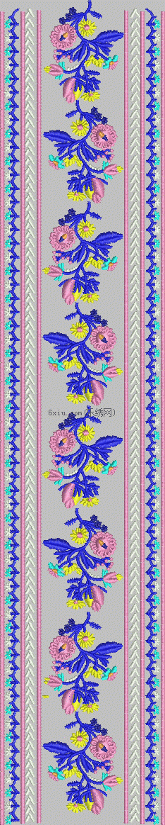 stripe embroidery pattern album