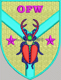 Emblem logo Sika Deer embroidery pattern album