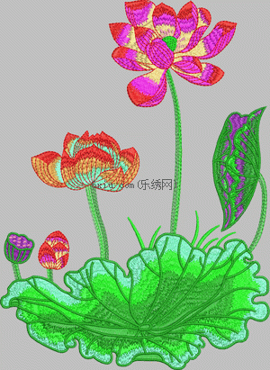 Lotus Beautiful Flowers Chinese Style embroidery pattern album