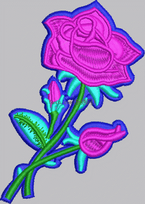 Pretty roses embroidery pattern album