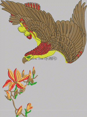 Eagle embroidery pattern album