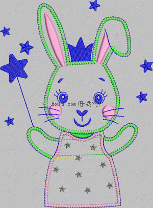 Cartoon Rabbit embroidery pattern album