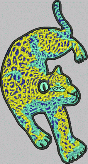 Animal Monkey Leopard embroidery pattern album