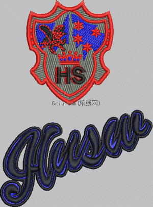 Badge logo men's wear embroidery pattern album