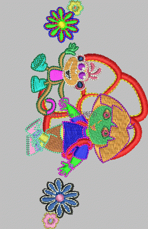 Dora Cartoon Sticker embroidery pattern album