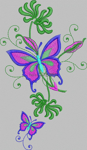 Butterfly Cartoon Sticker embroidery pattern album