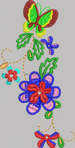Toddler Butterfly Cartoon Sticker embroidery pattern album