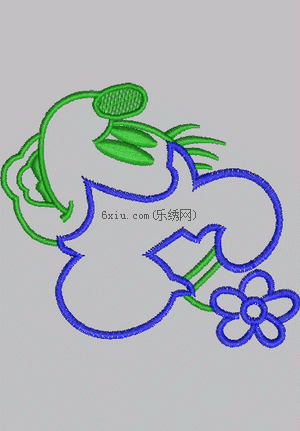 Mickey Mouse Cartoon Sticker embroidery pattern album