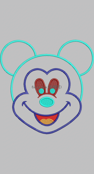 Mickey Cartoon Sticker embroidery pattern album