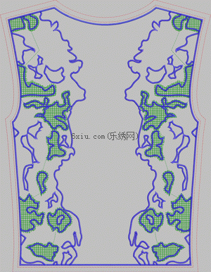 Full waistcoat embroidered in whole piece embroidery pattern album