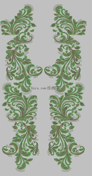 Pearl curve embroidery pattern album