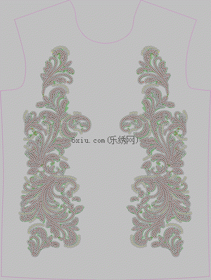 Pearl sheet curve embroidery pattern album