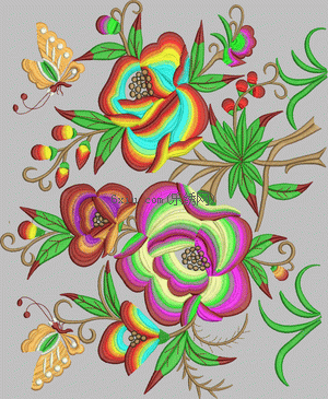 The Beautiful Flowers of Chinese Ethnic Minorities embroidery pattern album