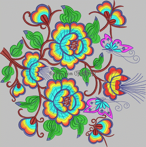The Beautiful Flowers of Chinese Ethnic Minorities embroidery pattern album