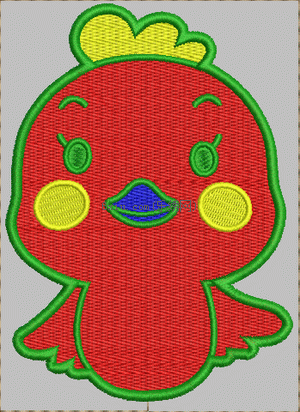 Bird Sticker Button Children's Clothes embroidery pattern album