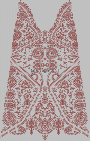 Full collar embroidery pattern album