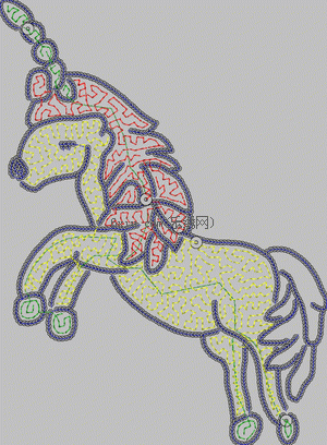 Horse bead Unicorn embroidery pattern album