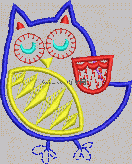 Owl embroidery pattern album