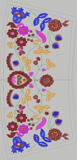 Skirt flower embroidery pattern album
