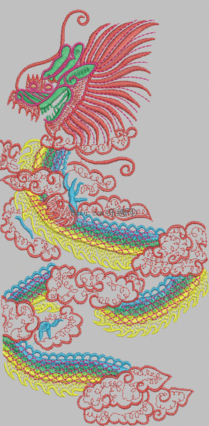 Loong embroidery pattern album