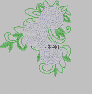 Circle flower embroidery pattern album
